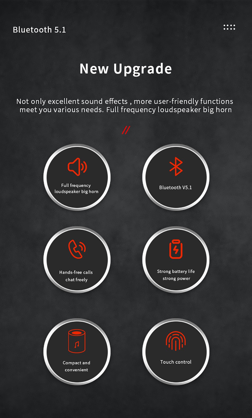 B20 2in1 Mini Portable Outdoor Wireless Speaker with Earphone Touch Control - White