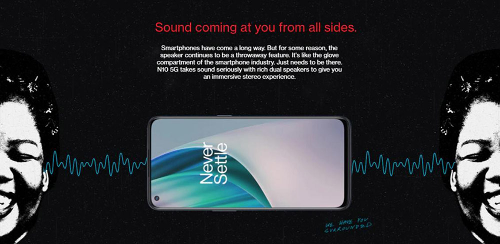 OnePlus Nord N10 Global Version 5G Smartphone 6.49" FHD+ Screen 90Hz Refresh Rate Snapdragon 690 6GB RAM 128GB ROM Quad Rear Cameras Android 10 4300mAh Battery - Gray