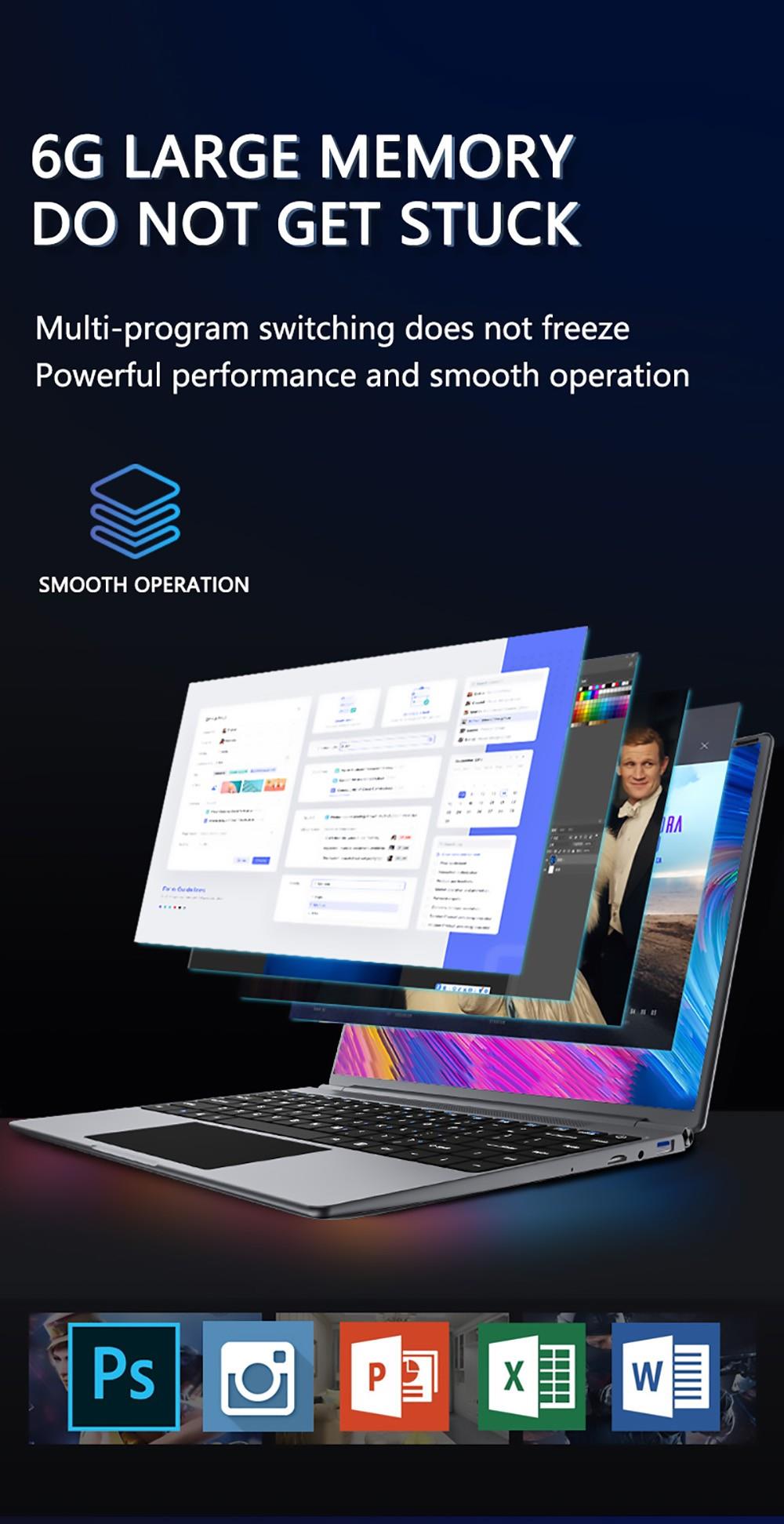 KUU YOBOOK M Laptop 13.5" 3000*2000 IPS Screen Intel Celeron N4020 6GB RAM 128GB SSD Windows 10 5000mAh Battery