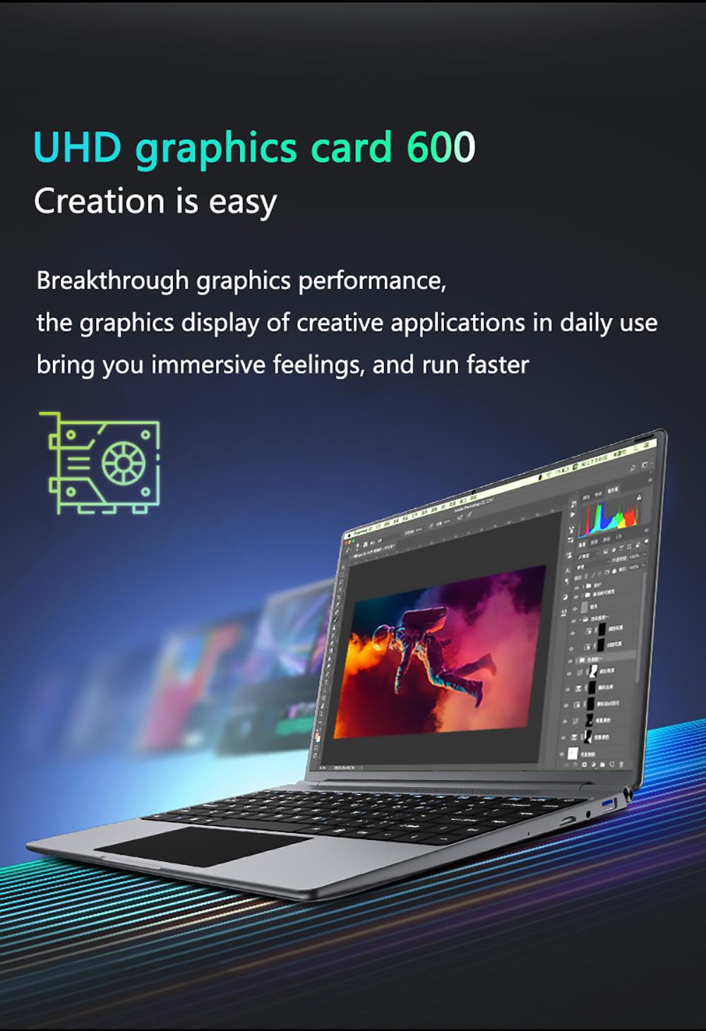 KUU YOBOOK M Laptop 13.5" 3000*2000 IPS Screen Intel Celeron N4020 6GB RAM 128GB SSD Windows 10 5000mAh Battery