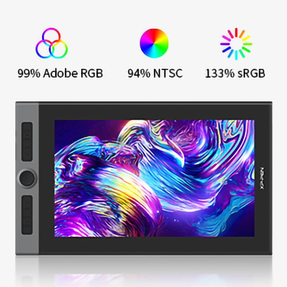 XP-PEN Artist Pro 16 Graphic Tablet with 15.4 Inch 133% sRGB Display, 8192 Level Stylus Pen, for Drawing, Design, Editing, Compatible with Windows, Mac, Linux - Black