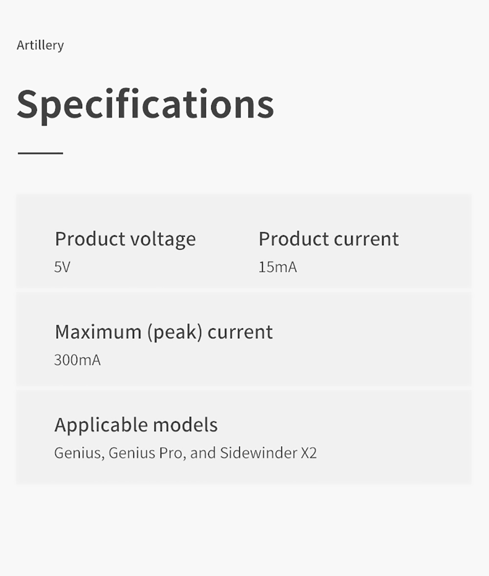 Artillery ABL Automatic Leveling for Sidewinder X2,Genius, Genius Pro 3D Printer, Photoelectric Sensor, Anti-jamming