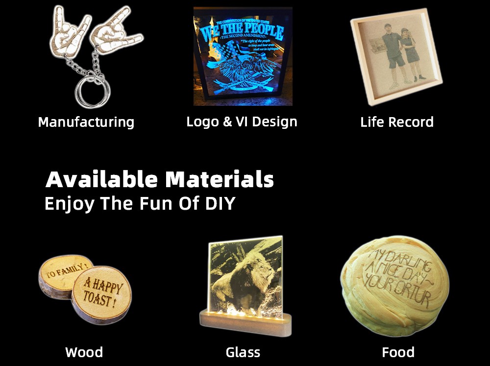 Aufero Laser 1 LU2-4-SF Portable Laser Cutter Engraver Machine 32-bit Motherboad 5,000mm/min