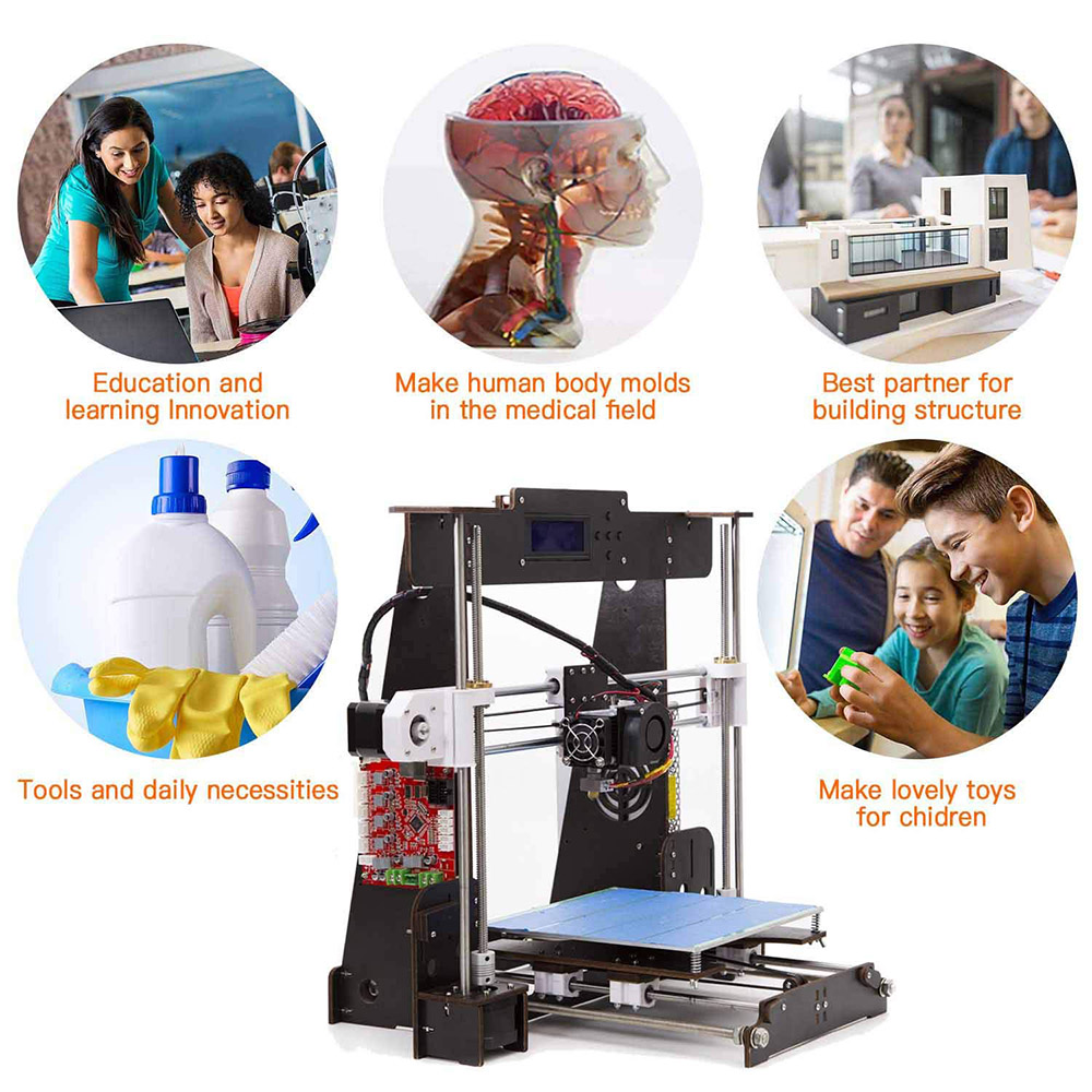 CTC A8-W5 3D Printer LCD screen Shockproof Aviation Wood Frame Build Size 220x220x240mm