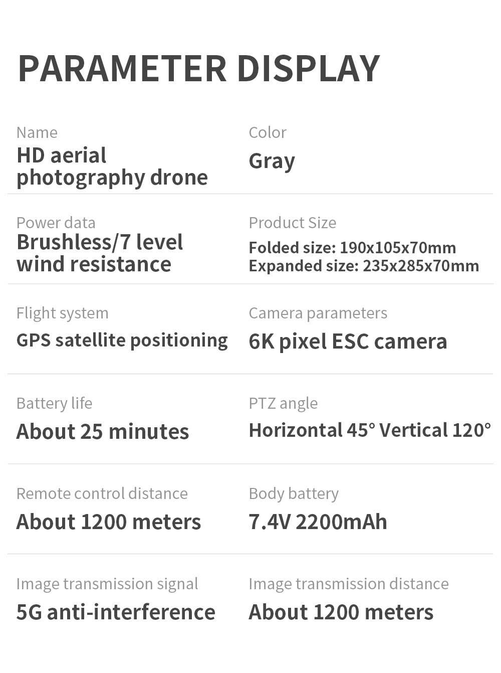 KF102 6K Camera GPS 5G WIFI FPV 2-Axis Self-stabilizing Mechanical Gimbal Brushless Foldable RC Drone - One Battery
