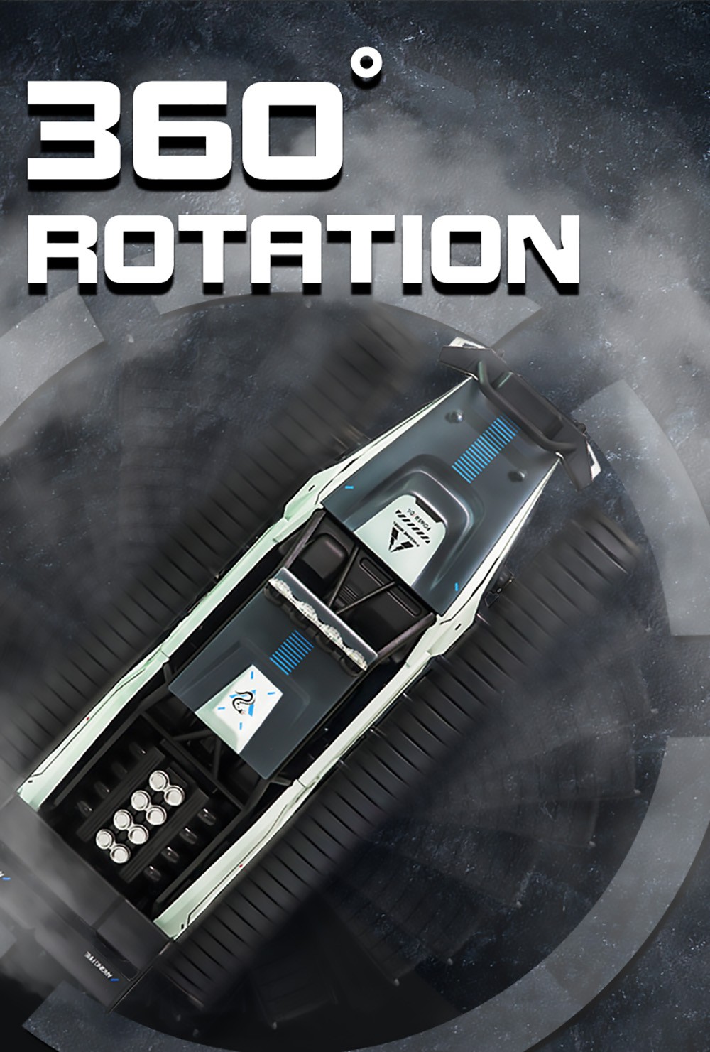 SG 1204 EV2 Upgraded 1/12 2.4G RC Tank 30km/h High Speed Drift Electric Arroy Vehicle RTR- Grey + White