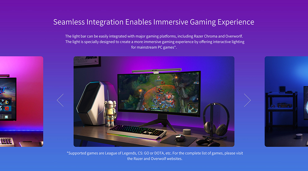 Yeelight LED Display Hanging Light Pro, Compatible With Razer Chroma and Overwolf