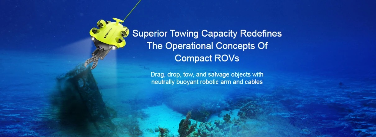 FIFISH V6S Underwater Robot with 4K UHD Camera 100m Depth Rating 6 Hours Working Time Underwater Drone