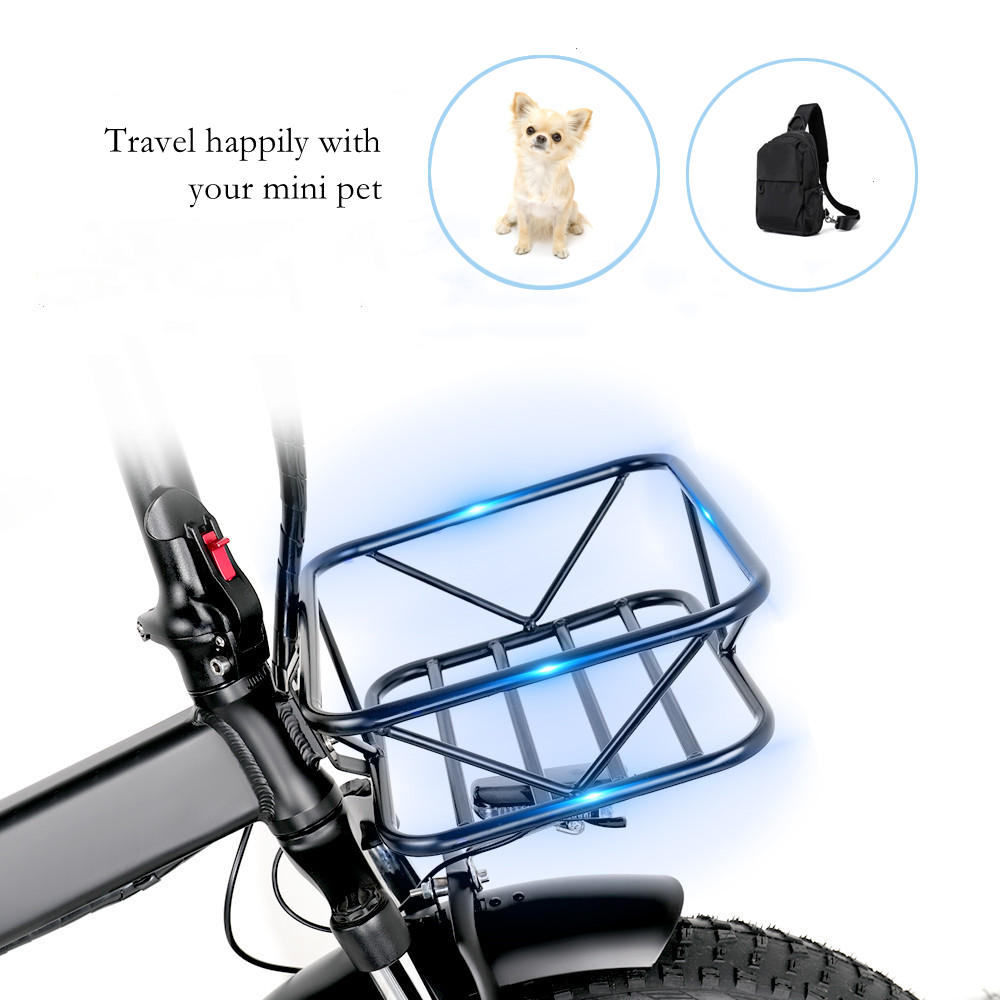 CMACEWHEEL Y20 Electric Moped Bike 20 x 4.0 Fat Tires Five Speeds 750W Motor 15AH Battery Smart Display 70-100km Range in electric assist mode Spoke wheels with Rear-view Mirror and Turn Signal - Black