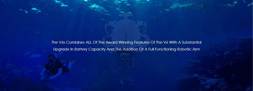 FIFISH V6S Underwater Robot with 4K UHD Camera 100m Depth Rating 6 Hours Working Time Underwater Drone