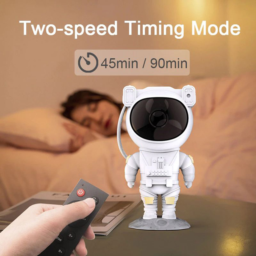 Astronaut Galaxy Projector Starry Sky Night Light with 8 Nebula Effects 90 Degree Rotating Head 360 Degree Rotating Arms
