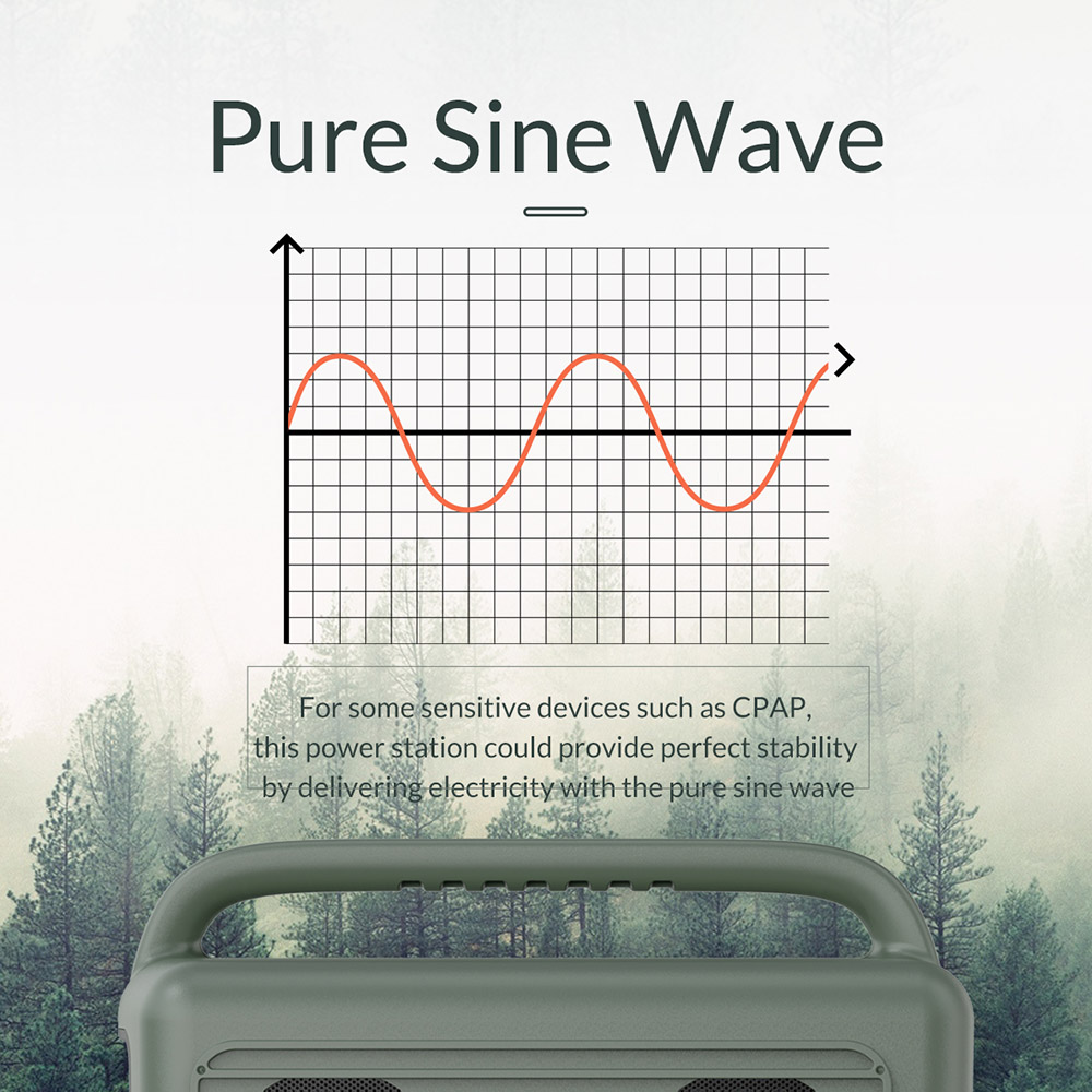 ORICO PB500 500W Portable Power Station 148100mAh Lithium Battery Pure Sine Wave AC Outlet Fire-retardant Fuselage