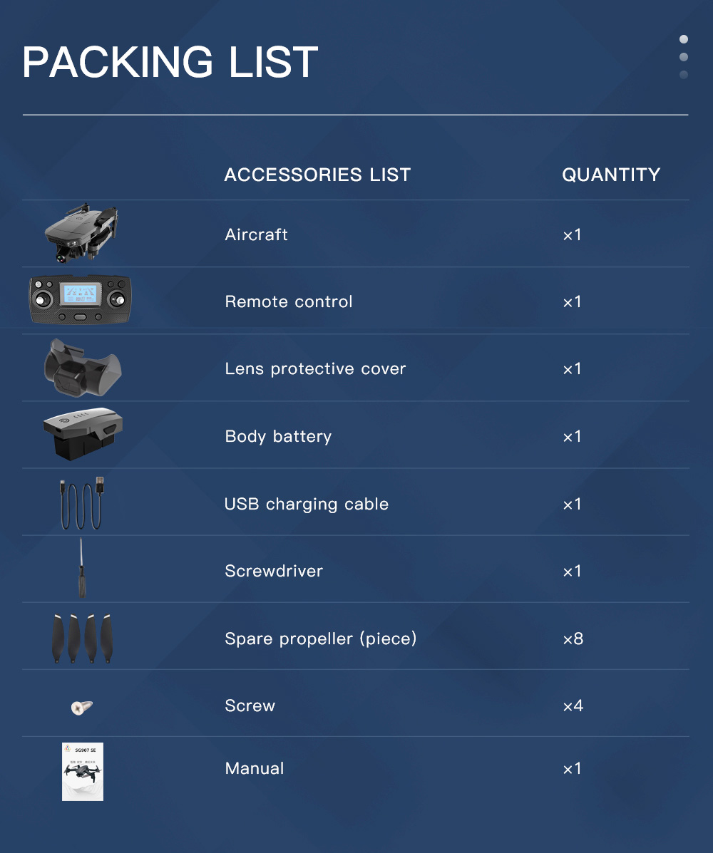 ZLL SG907 MAX SE 4K 5G WIFI FPV GPS Foldable RC Drone with Dual Camera RTF - One Battery with Bag