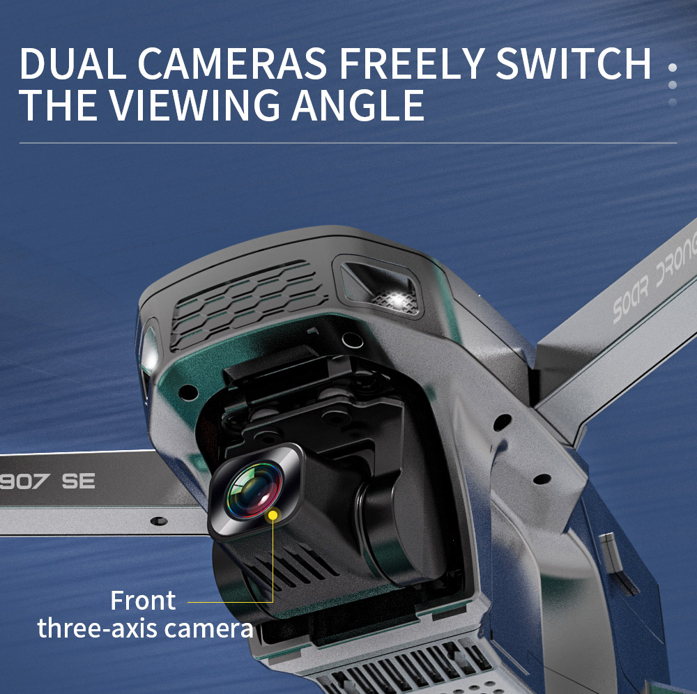 ZLL SG907 MAX SE 4K 5G WIFI FPV GPS Foldable RC Drone with Dual Camera RTF - One Battery with Bag