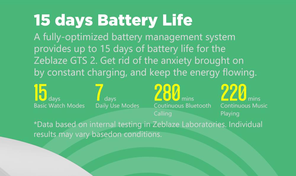 Zeblaze GTS 2 1.69 Inch Bluetooth Calling Receive/Make Call Music Player Blood Pressure Smart watch Gold