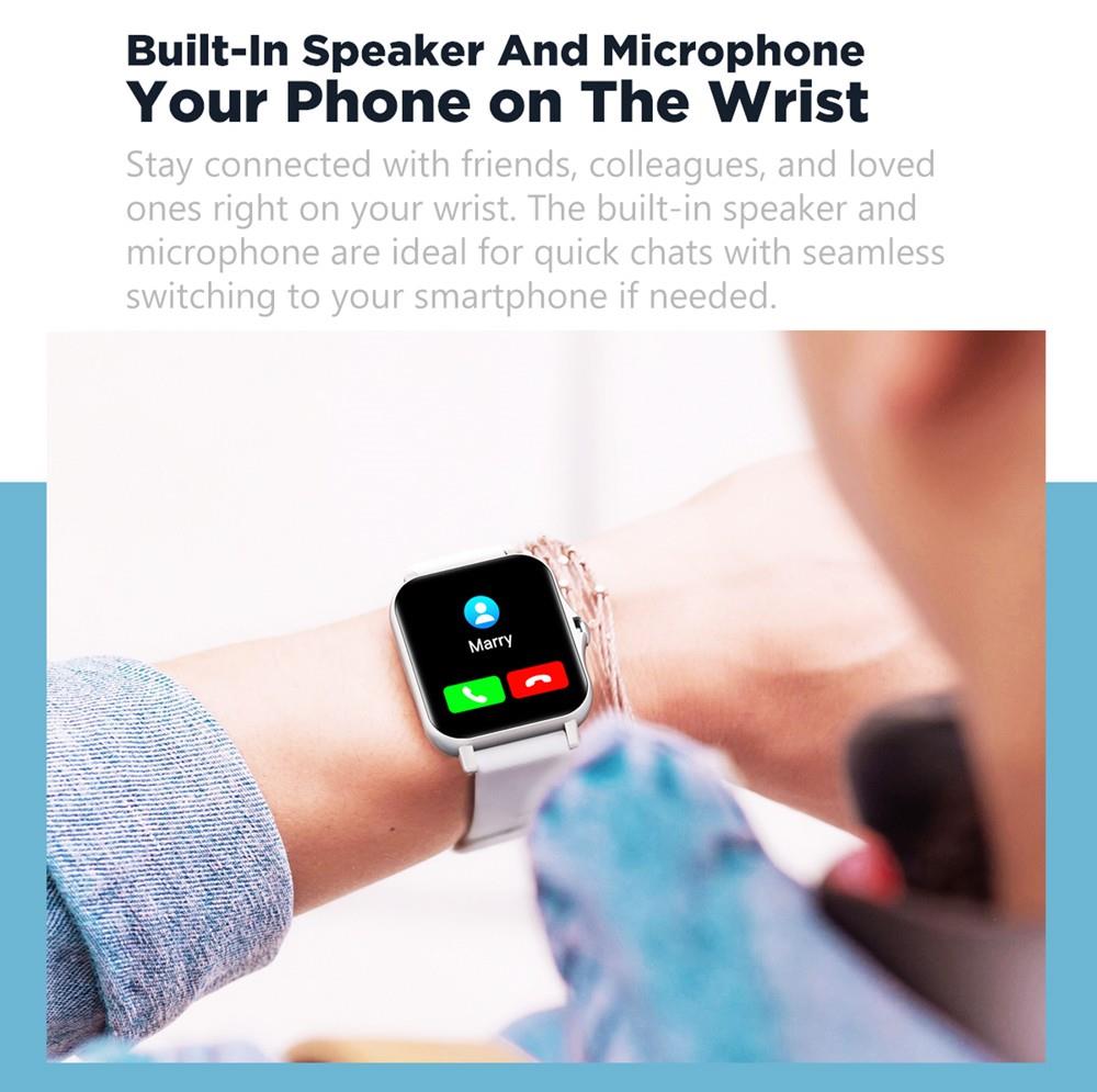 Zeblaze GTS 2 1.69 Inch Bluetooth Calling Receive/Make Call Music Player Blood Pressure Smart watch Gold