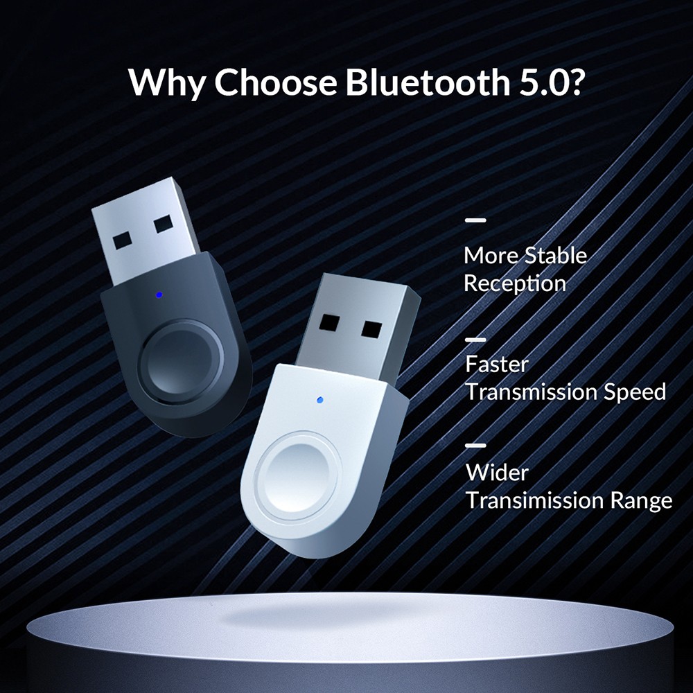 ORICO BTA-608 Computer USB Dongle 5.0 Adapter White