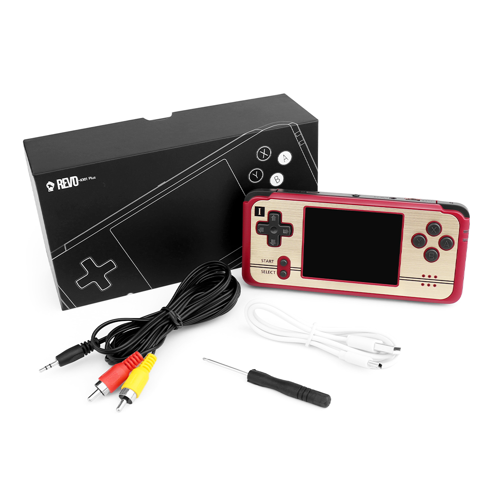 Anbernic K101 Plus Handheld Game Console Mini Video Game Player 3'' Screen Support Dual Core System Add 8G Game Card Red