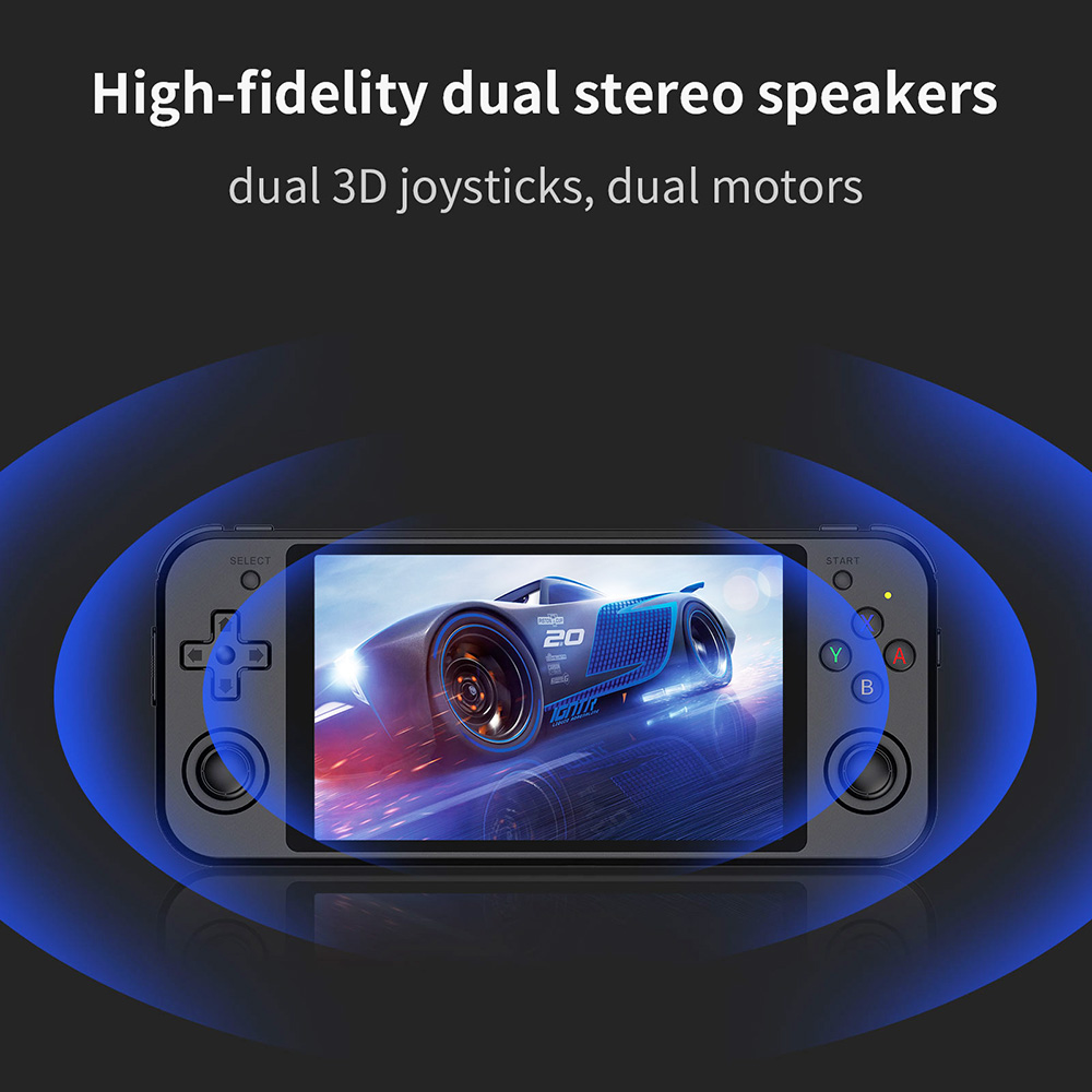Anbernic RG552 Handheld Game Console 5.36'' Super Large IPS Screen Android & Linux System Support Dual TF Card Black