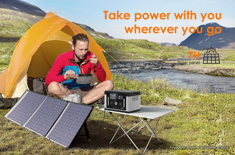 Anypower AP700 577Wh 700W Portable Power Station for Outdoor Camping Travel Hunting RV CPAP Home Emergency