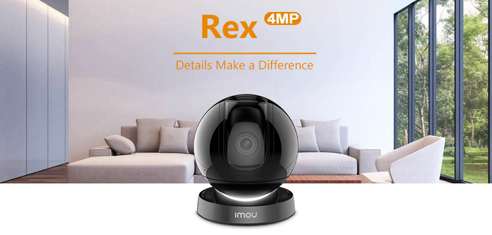 Dahua Imou Rex smart Cruise Camera 4mp with Panoramic View built-in Siren Smart Tracking Ethernet Port