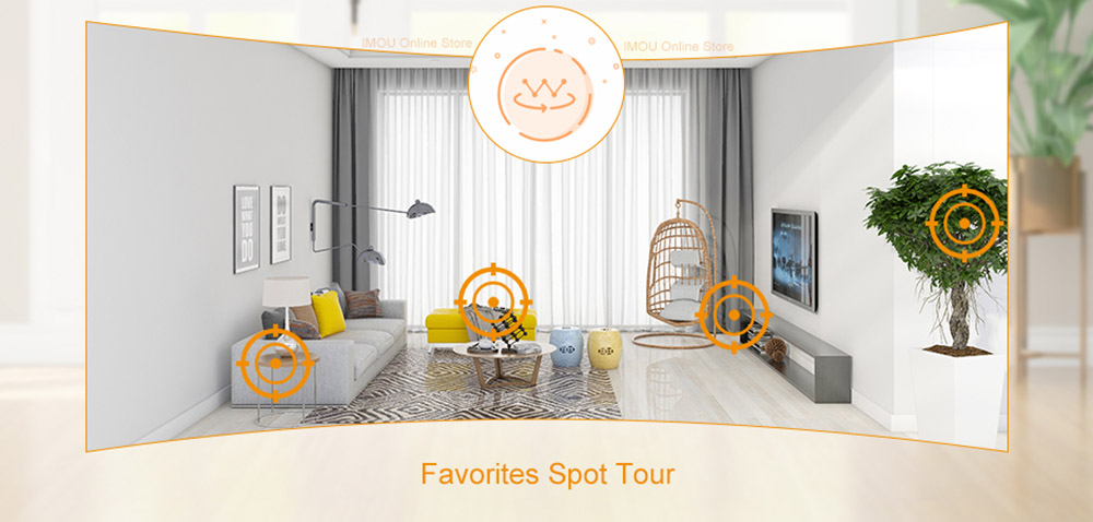 Dahua Imou Rex smart Cruise Camera 4mp with Panoramic View built-in Siren Smart Tracking Ethernet Port