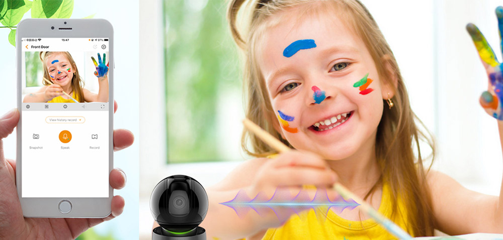 Dahua Imou Rex smart Cruise Camera 4mp with Panoramic View built-in Siren Smart Tracking Ethernet Port