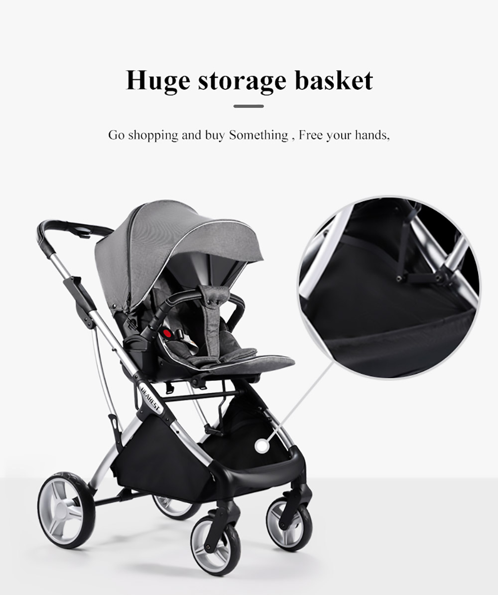 Dearest 1108 Baby Stroller 3 in 1 Infant Car Seat Carrier Infant Bassinet Toddler Stroller Spine Care One-Piece Seat