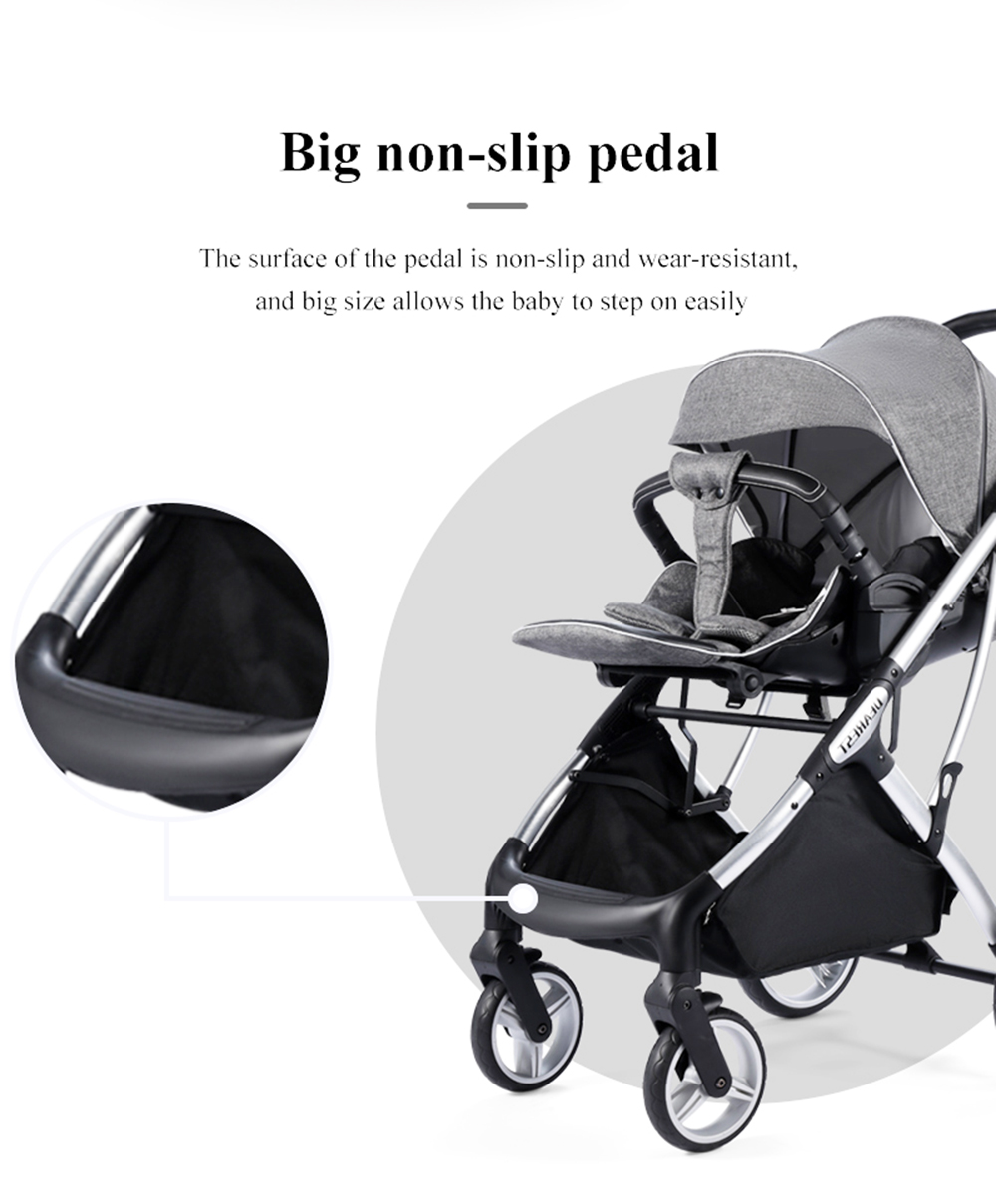 Dearest 1108 Baby Stroller 3 in 1 Infant Car Seat Carrier Infant Bassinet Toddler Stroller Spine Care One-Piece Seat