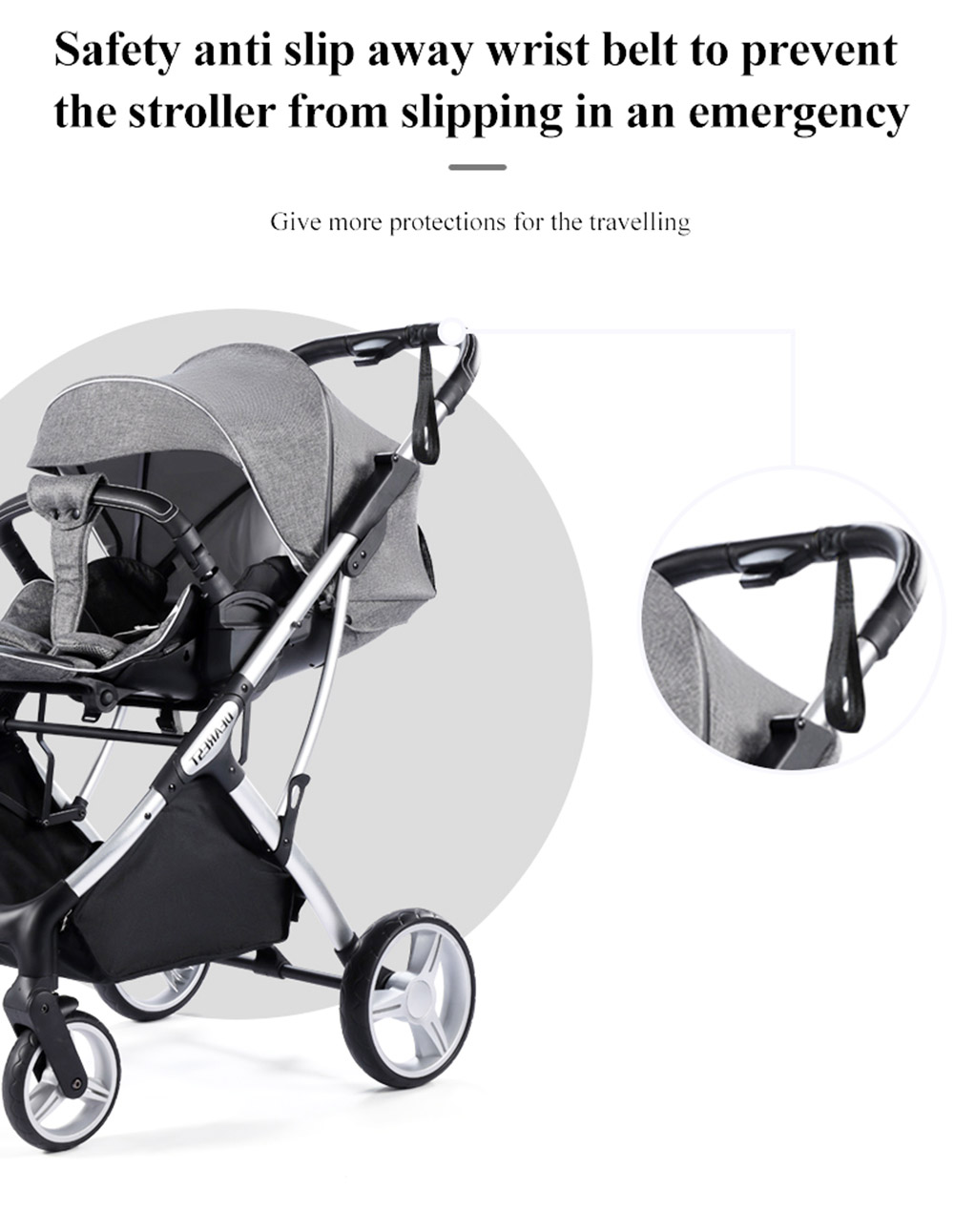 Dearest 1108 Baby Stroller 3 in 1 Infant Car Seat Carrier Infant Bassinet Toddler Stroller Spine Care One-Piece Seat