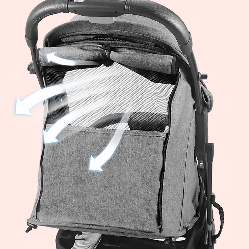 Dearest 819 Baby Infant Stroller with Reversible Seat Breastfeeding Mode Infant Bassinet with Mosquito Repellent Light