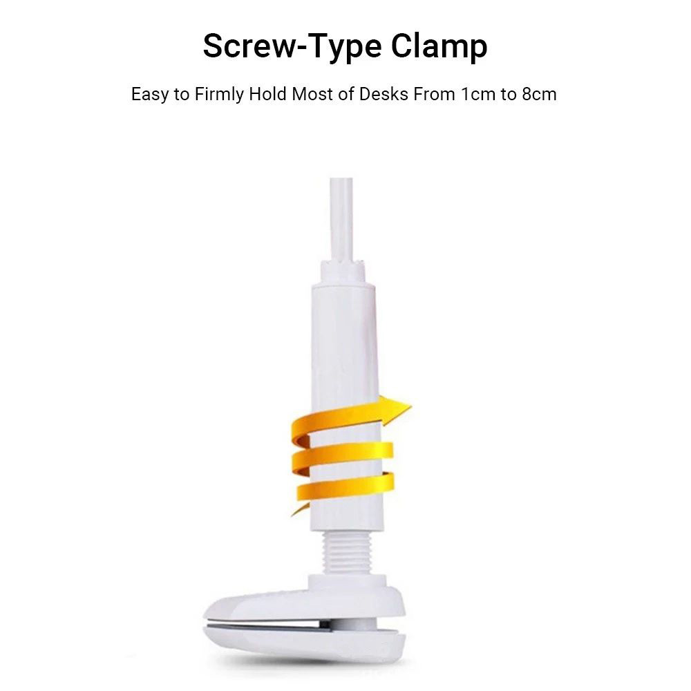 Gooseneck Phone Tablet Holder Flexible Holder for Bed-lazy Arm 360 Adjustable Clam Bracket Stand 80cm - Black