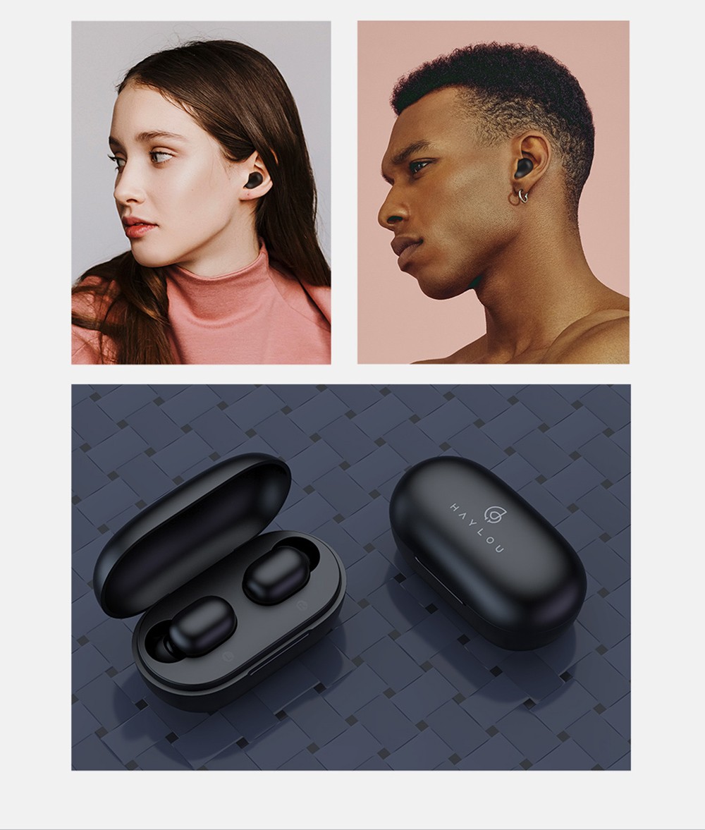 Haylou GT1 Pro HD Stereo TWS Bluetooth Earphones Touch Control Wireless Headphones With Dual Mic Noise Isolation - Black