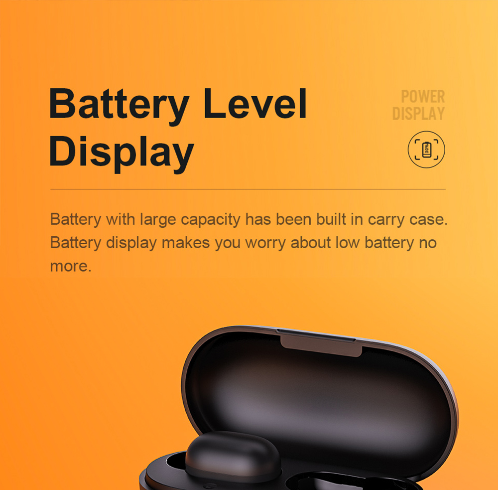 Haylou GT1 Pro HD Stereo TWS Bluetooth Earphones Touch Control Wireless Headphones With Dual Mic Noise Isolation - Black