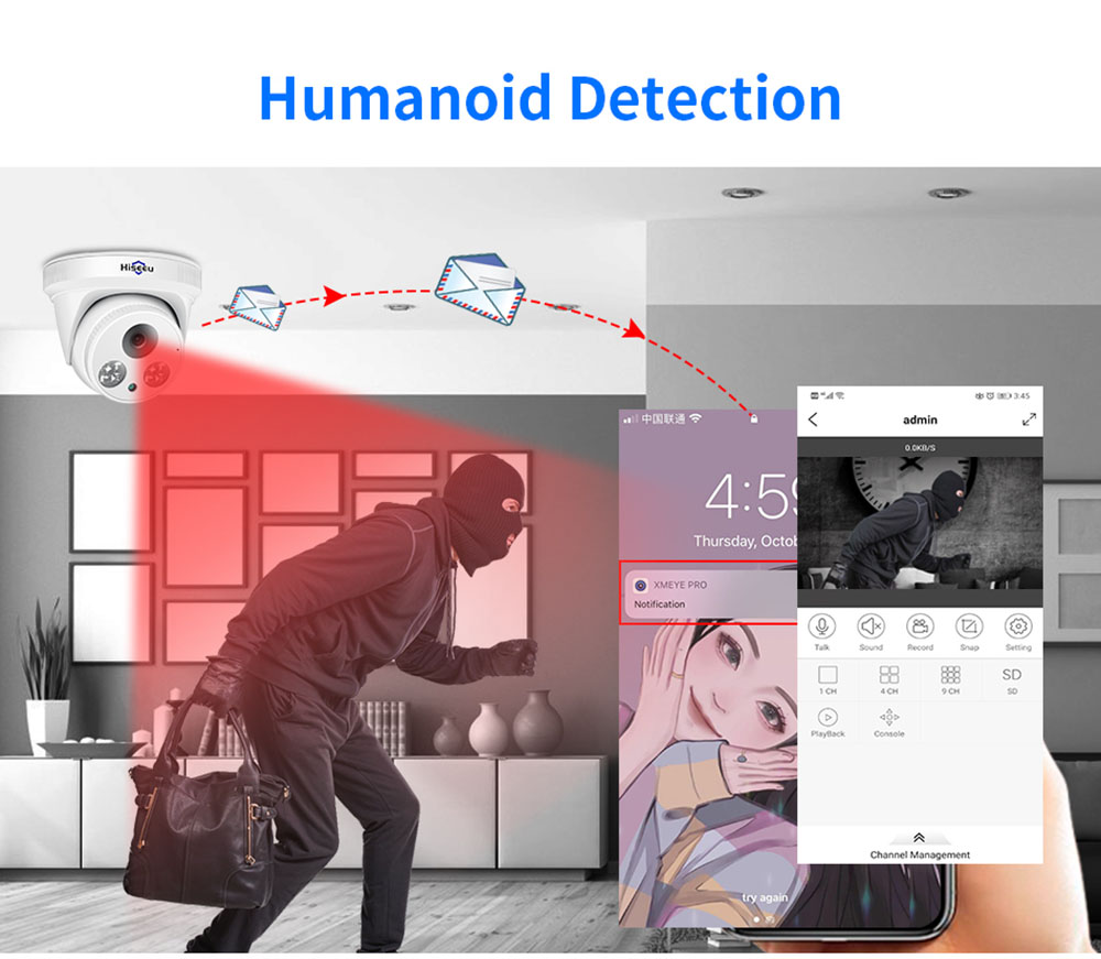 Hiseeu 3MP POE IP Security Surveillance Camera H.265 1536P Bullet CCTV IP Camera for POE NVR System Indoor Home IR Cut