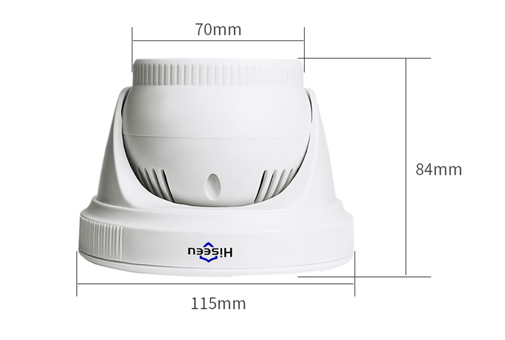 Hiseeu 3MP POE IP Security Surveillance Camera H.265 1536P Bullet CCTV IP Camera for POE NVR System Indoor Home IR Cut