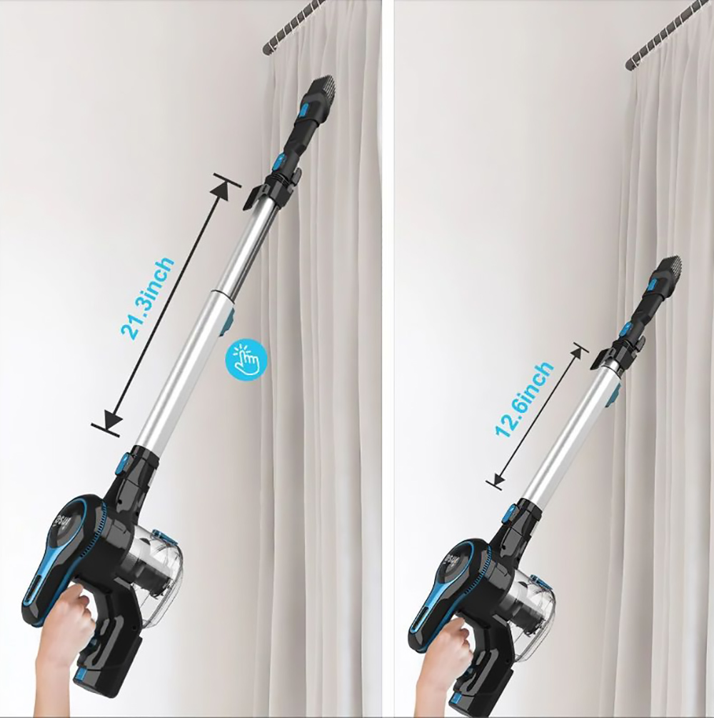 INSE N5 6 in 1 Cordless Vacuum Cleaner 12000Pa Suction Power 45mins Long Runtime 5 Stages Filtration with