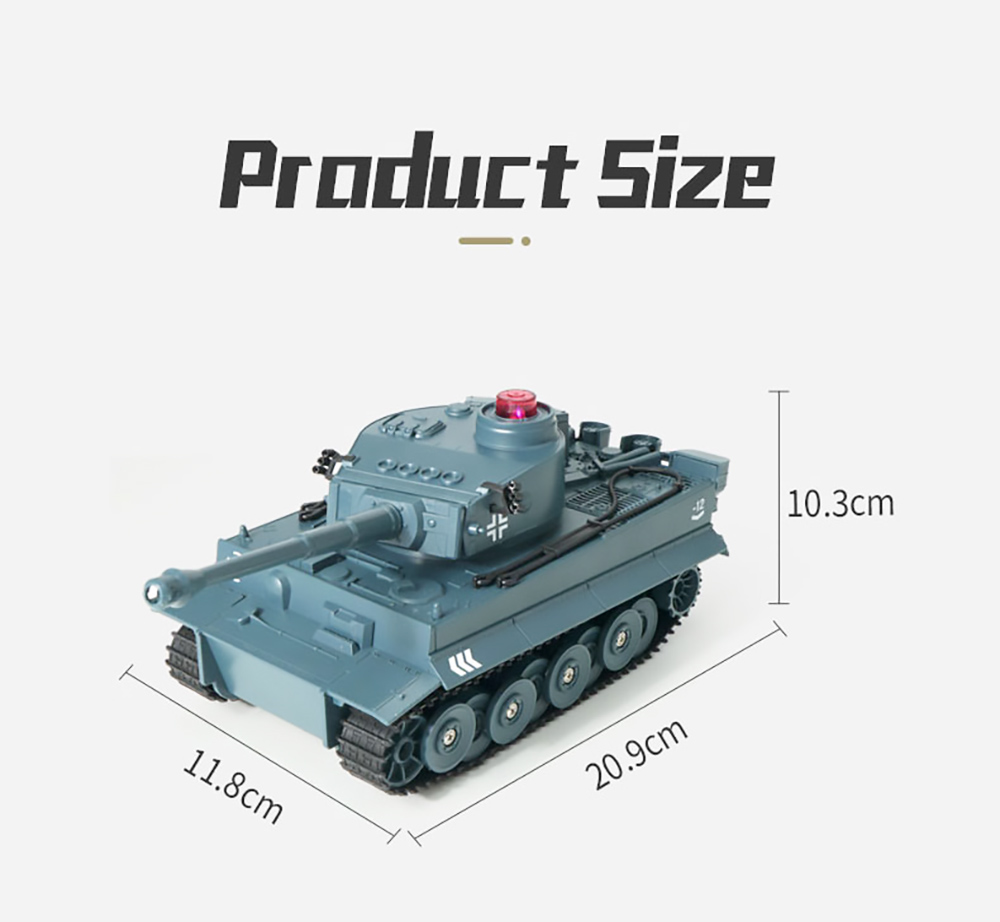 JJRC Q85 RC Tank Model 2.4G Remote Control Programmable Crawler Tank Military Tank 1/30 RC Car Toy for Boys-Navy Blue