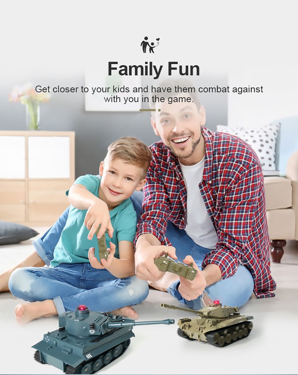 JJRC Q85 RC Tank Model 2.4G Remote Control Programmable Crawler Tank Military Tank 1/30 RC Car Toy for Boys-Navy Blue