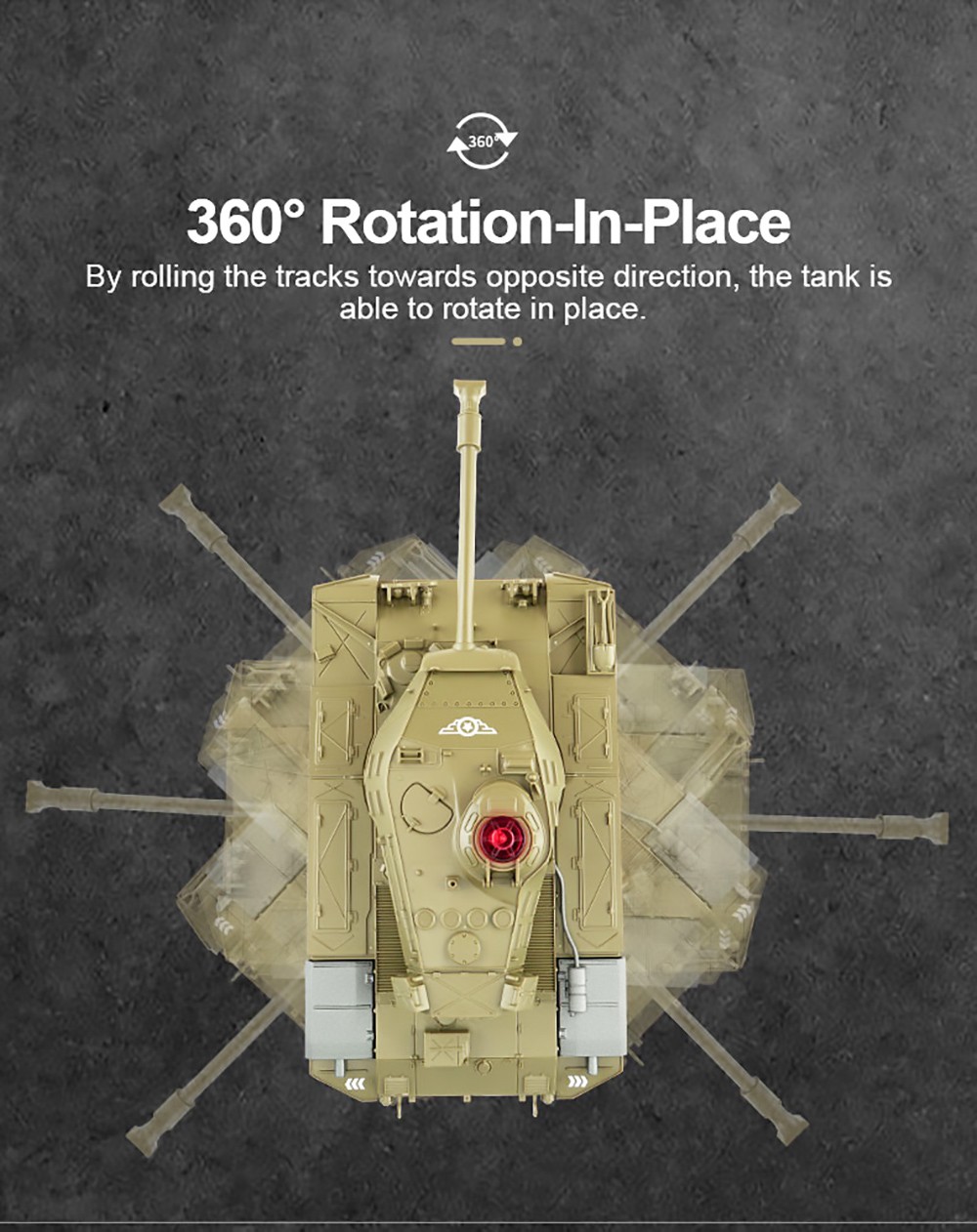 JJRC Q85 RC Tank Model 2.4G Remote Control Programmable Crawler Tank Military Tank 1/30 RC Car Toy for Boys-Navy Blue