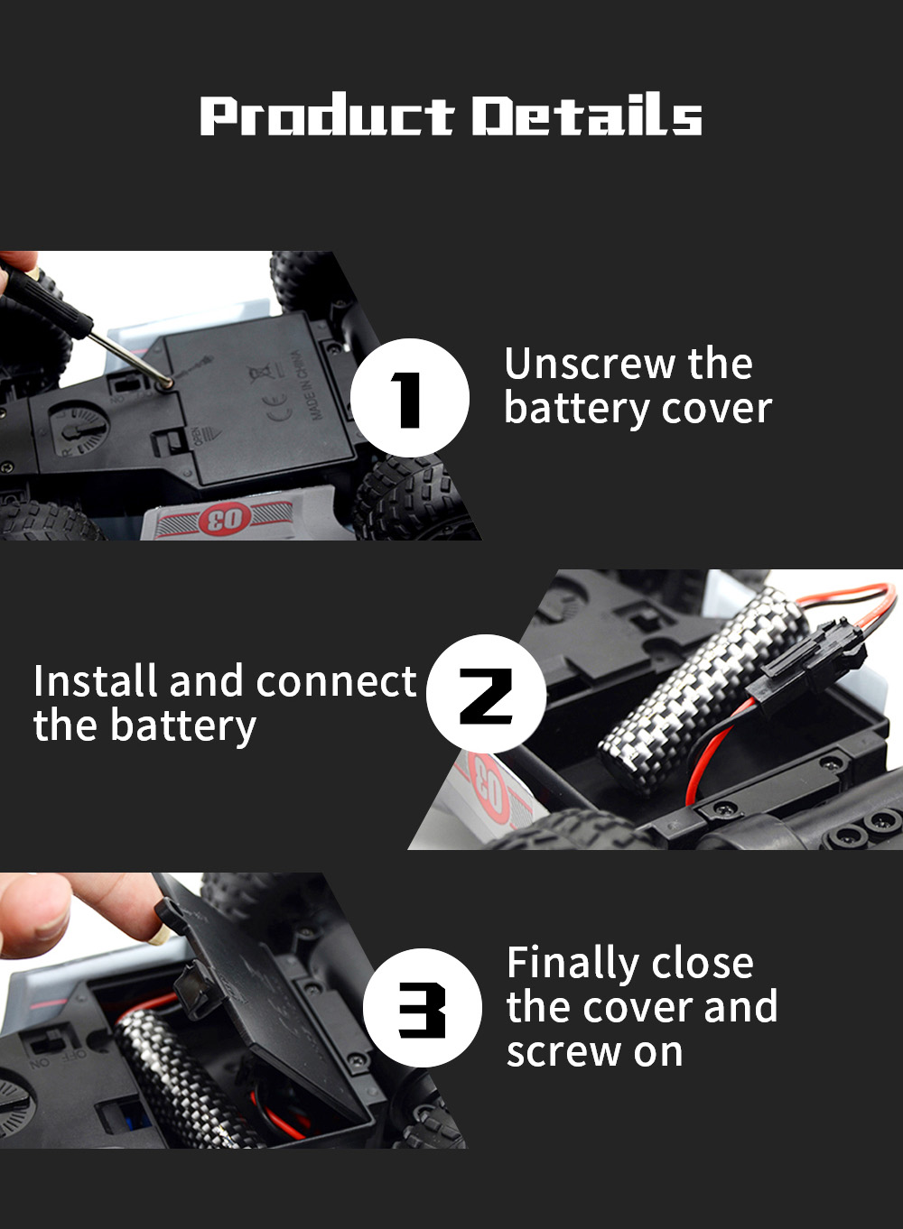 JJRC Q88 2.4G Remote Car 40-50 Distances Control High Speed Off-Road Vehicles Stunt Car Toy Gift for Kids - Green