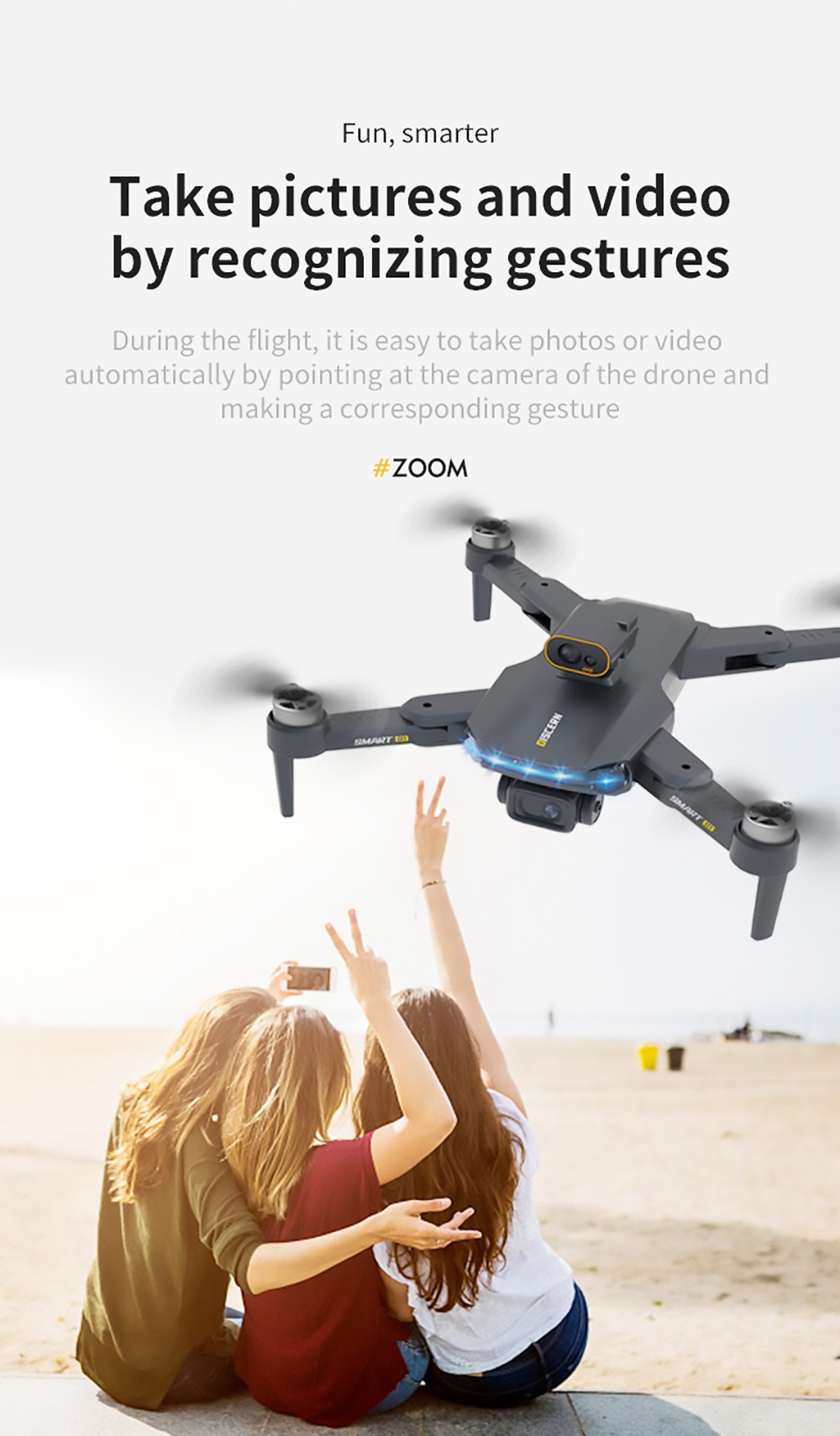 JJRC X21 RC Drone GPS 5G WiFi FPV with Real 4K HD ESC Camera Quadcopter RTF with Obstacle Avoider 2 Batteries - Black