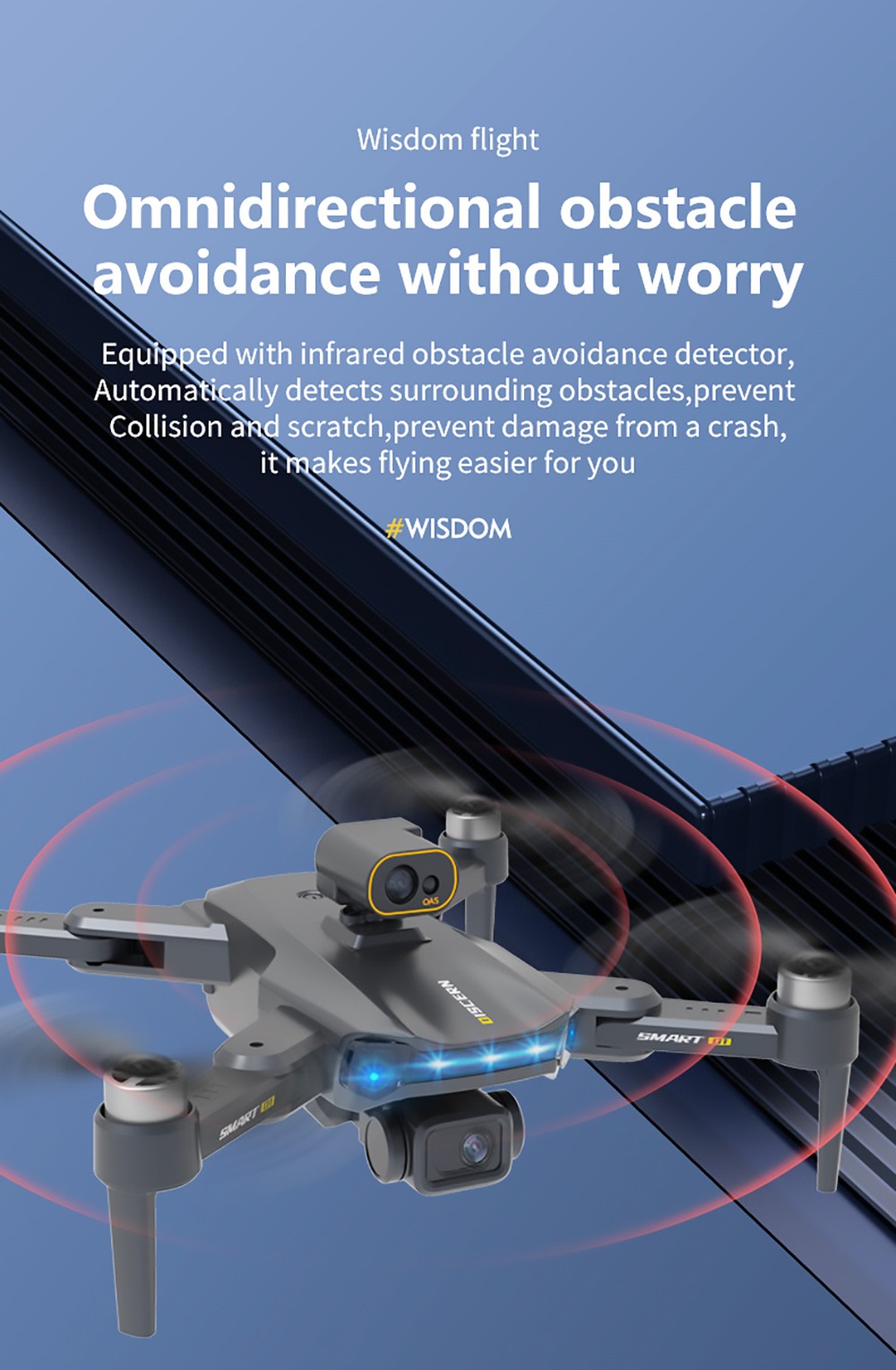 JJRC X21 RC Drone GPS 5G WiFi FPV with Real 4K HD ESC Camera Quadcopter RTF with Obstacle Avoider 2 Batteries - Black