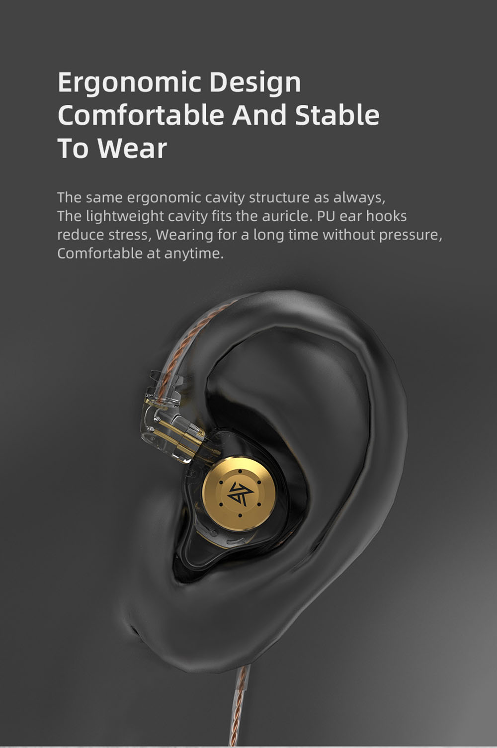 Kz Edx Pro Wired Earphone In Ear With Mic Crystal