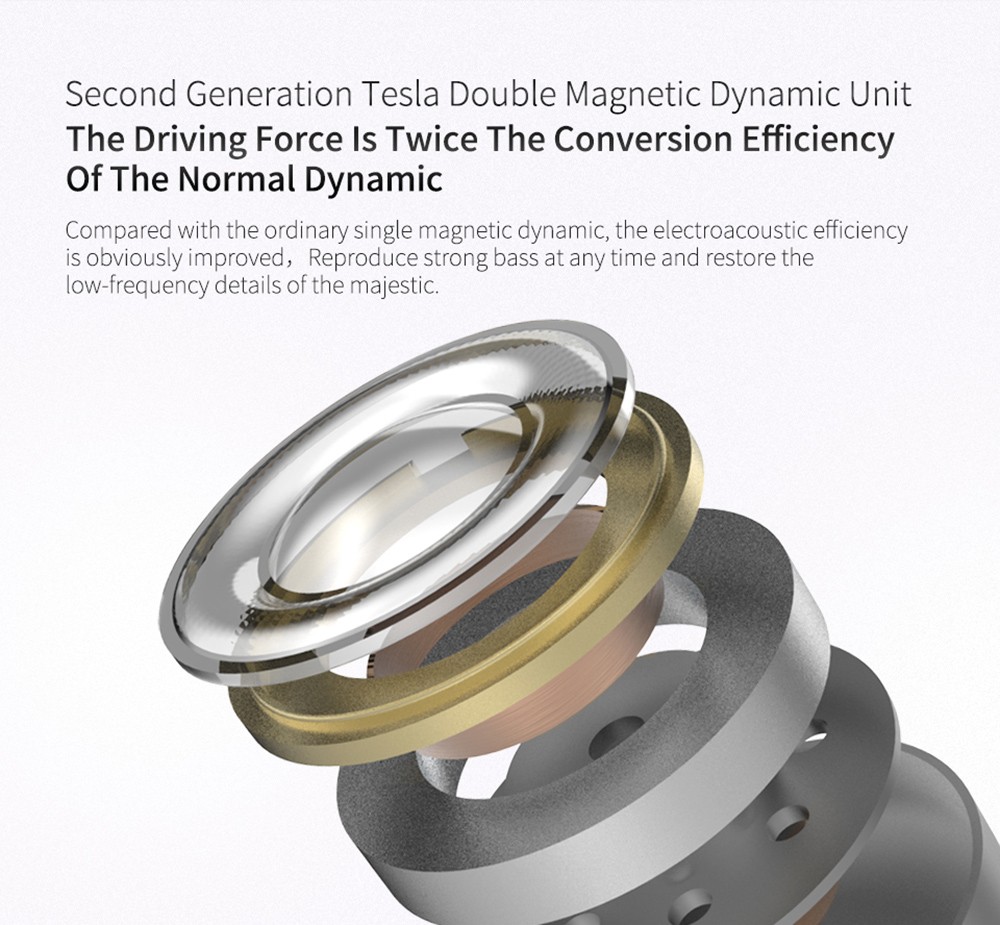 KZ ZS10 Pro Wired Earphone 4BA+1DD Hybrid Technology In-ear HiFi Bass Game Headset with Mic - Glittering Blue