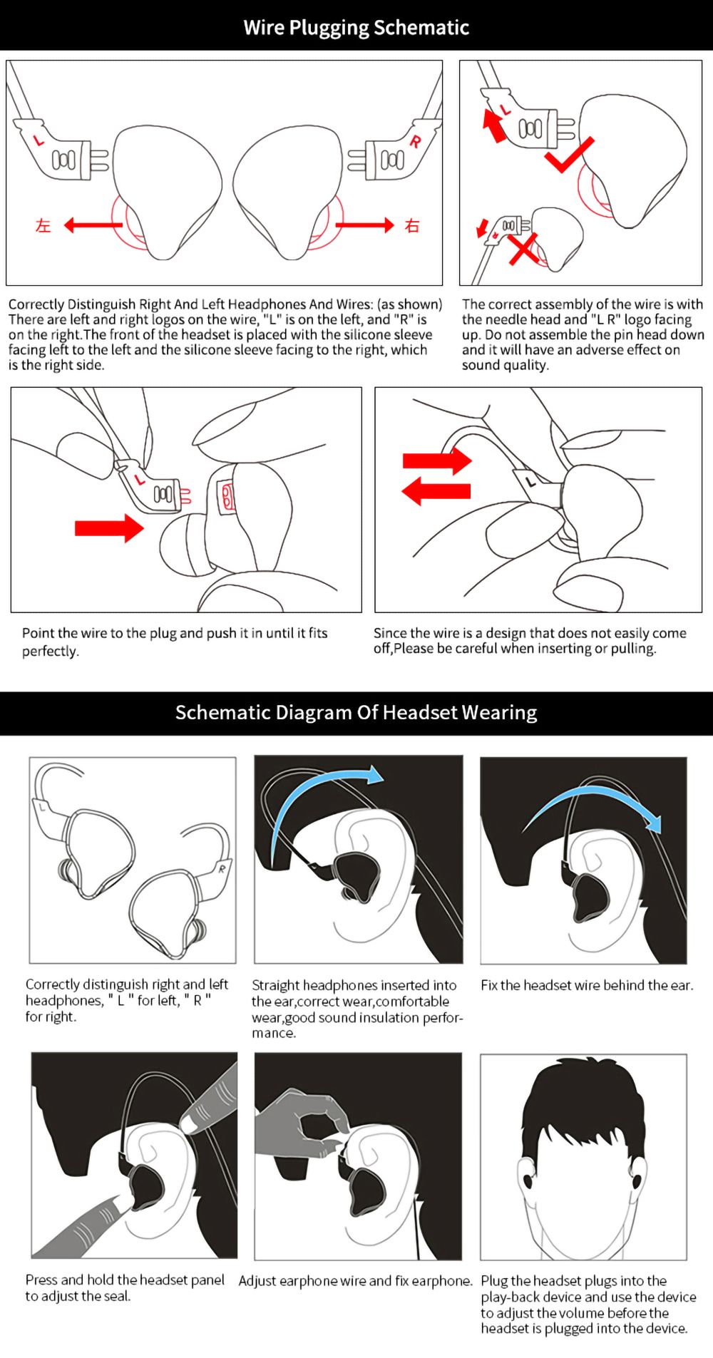 KZ ZST Wired Earphone Hybrid Technology In-ear Sport Bass Noise Cancelling Headset with Mic- Black