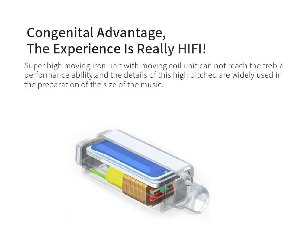 KZ ZST Wired Earphone Hybrid Technology In-ear Sport Bass Noise Cancelling Headset with Mic- Black