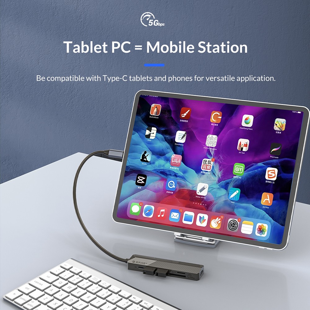 ORICO 6 in 1 Type-C Multi-function Docking Station