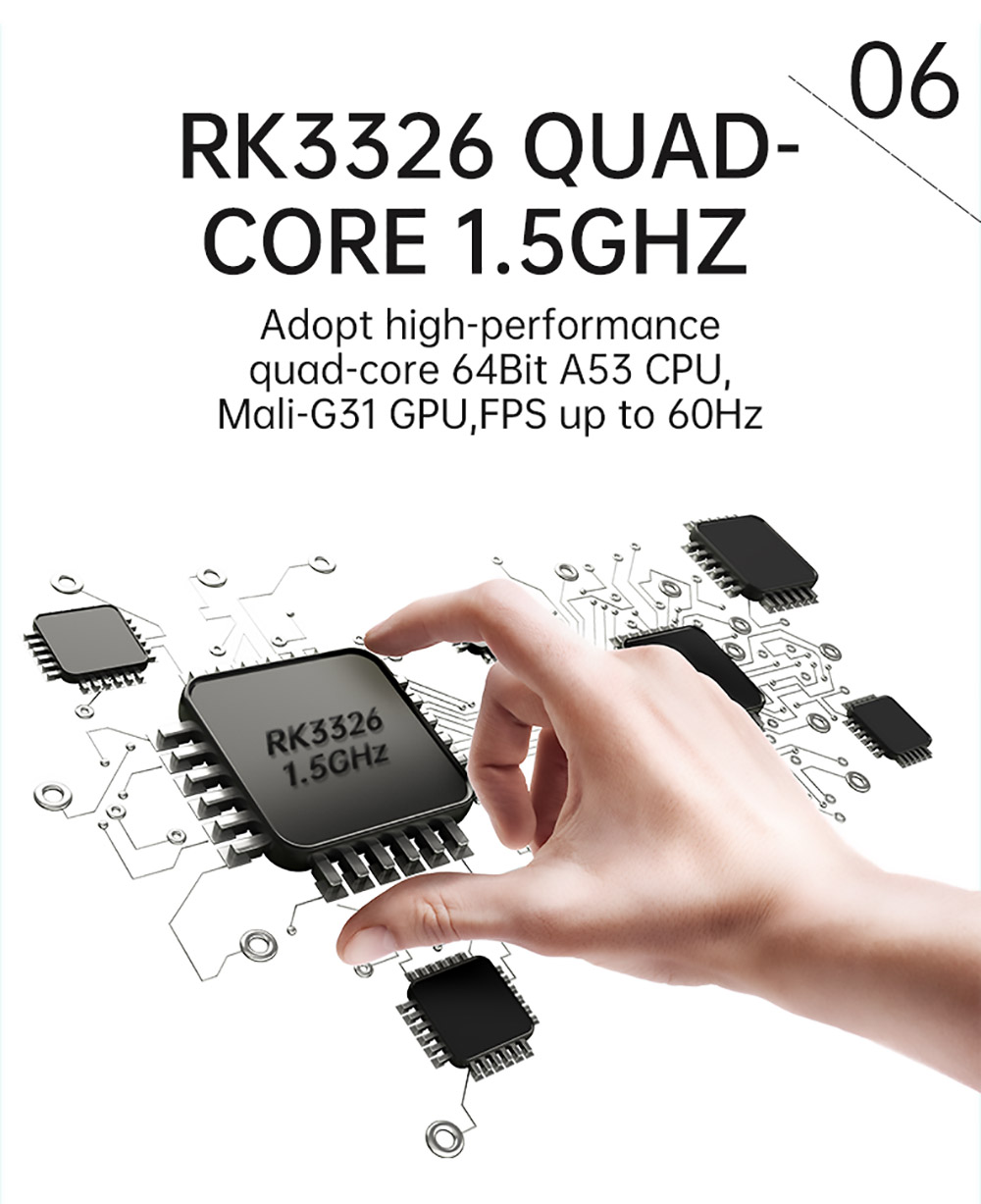 POWKIDDY RGB10 Max2 Retro Open Source System Handheld Game Console 64GB RK3326 5.0-Inch IPS Screen 3D Rocker Gift White