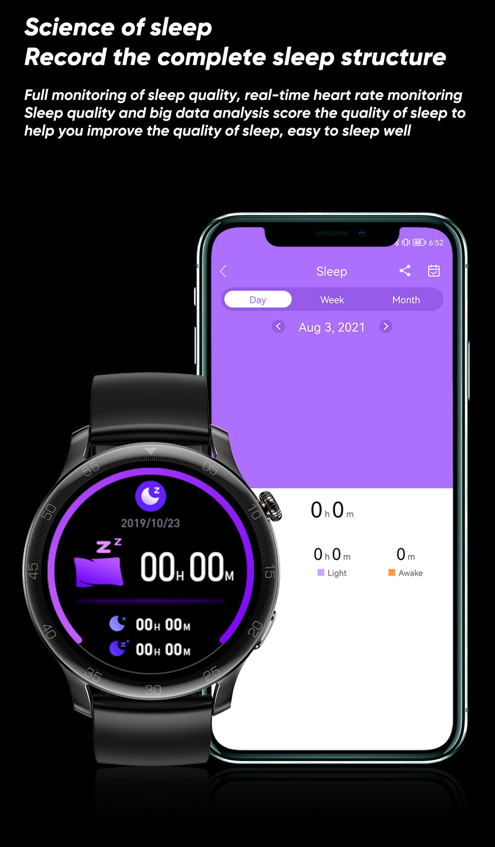 SENBONO Max2 Smartwatch for Men Touch Screen 24 Sports Modes Waterproof Fitness Tracker for iOS Android Brwon Leather